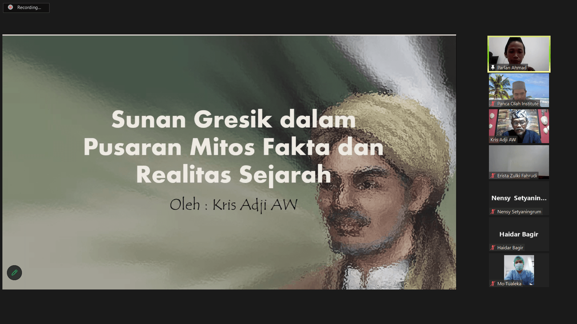 Suluh Nusantara RajaWali 2023 - Sunan Gresik dalam Pusaran Mitos, Fakta, dan Realita Sejarah